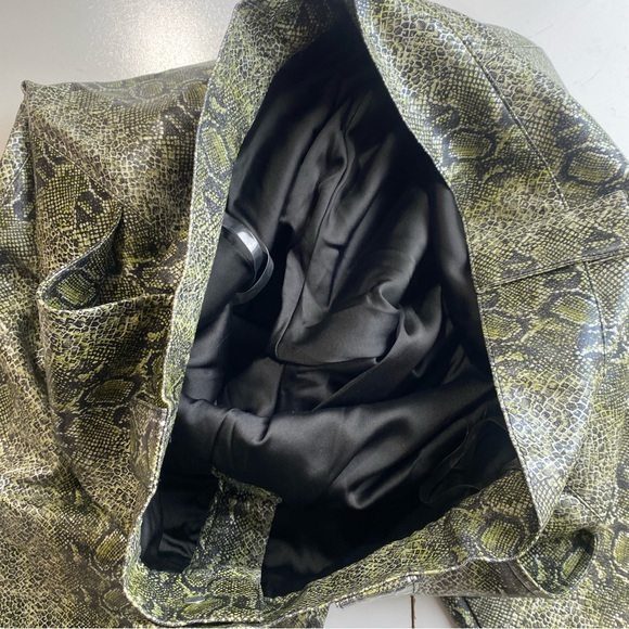 Mistress Rocks LosAngeles Green Snake Risk Jogger& Bandeau Top Matching Set S - Picture 13 of 16